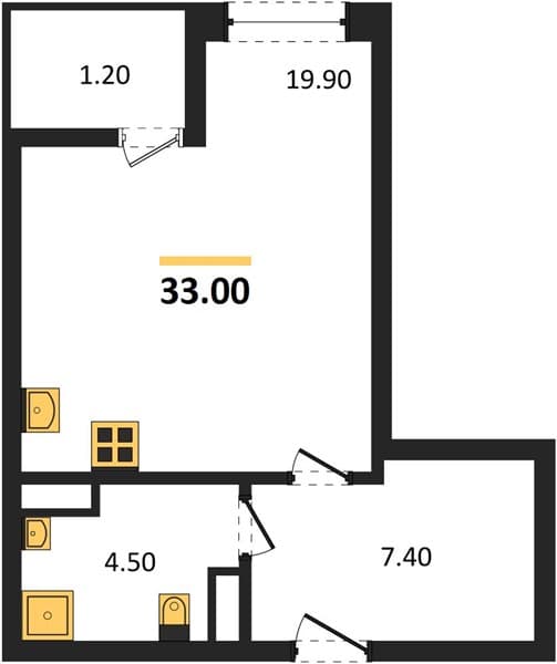 Studio Apartment in Khozyain Morey, Supsekh