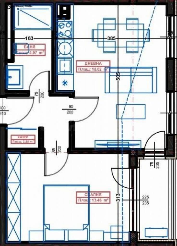 Апартаменты в Варне, Болгария, 61.66 м², фото 4