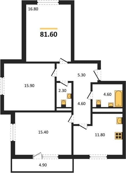 2-Bedroom Apartment in Mountain Quarter, Sochi