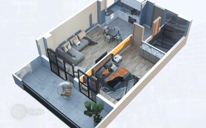 1-Bedroom Apartment with Panoramic Views in Tbilisi