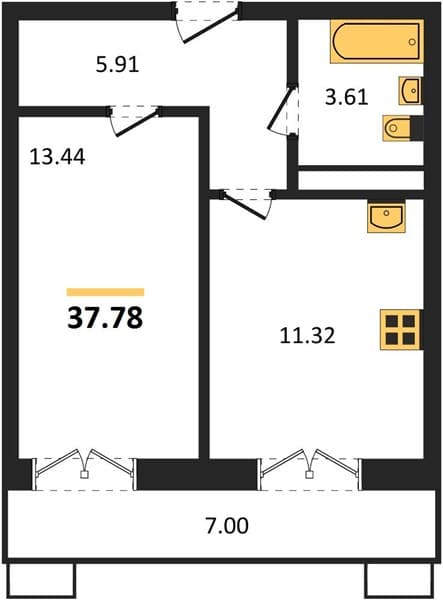 Studio Apartment in Sady u Morya, Temryuk