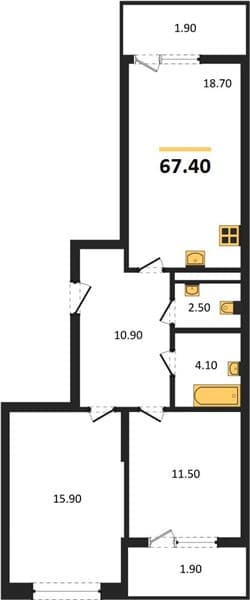 2-Bedroom Apartment with Mountain and Sea Views in Supsekh
