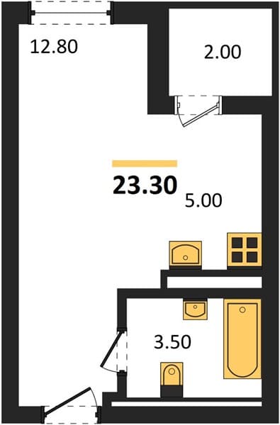 Studio Apartment in Neskuchny Sad, Sochi