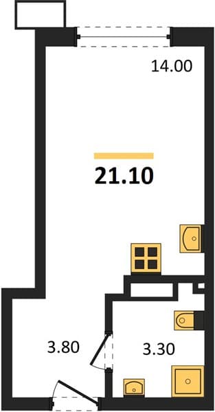 Studio Apartment in Porto-Novo, Tsemdolina, Novorossiysk