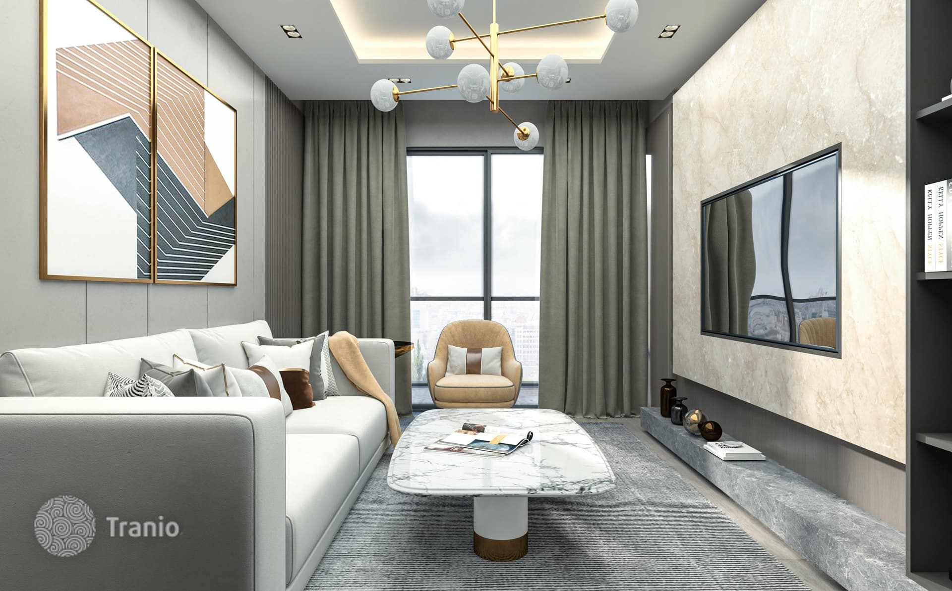 New Apartments with Water Park and Cinema in Erdemli, Mersin