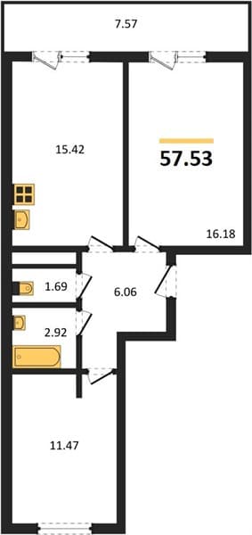 1-Bedroom Apartment in Botanica Hills, Nebug