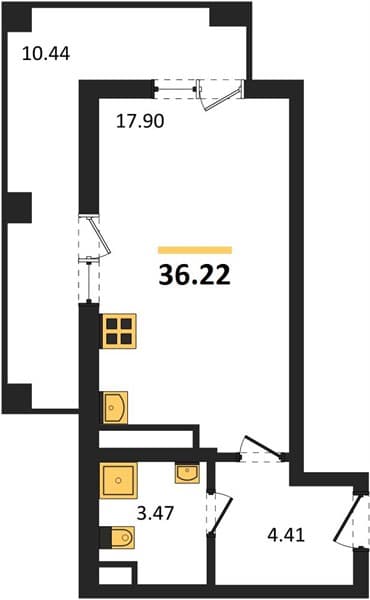 Studio Apartment in Marine Garden Sochi 4* Hotels and Resort, Sochi