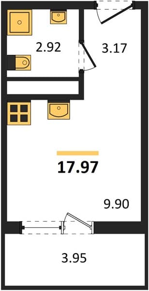 Studio Apartment in Botanica Hills, Nebug