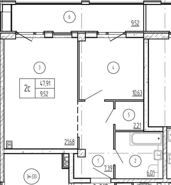 1-Bedroom Apartment in Luchi, Anapa