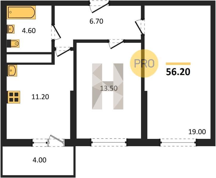 1-Bedroom Apartment with Sea Proximity in Novorossiysk