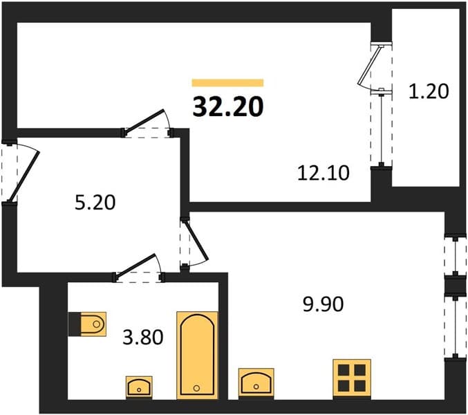 Studio Apartment in Barsa, Novorossiysk