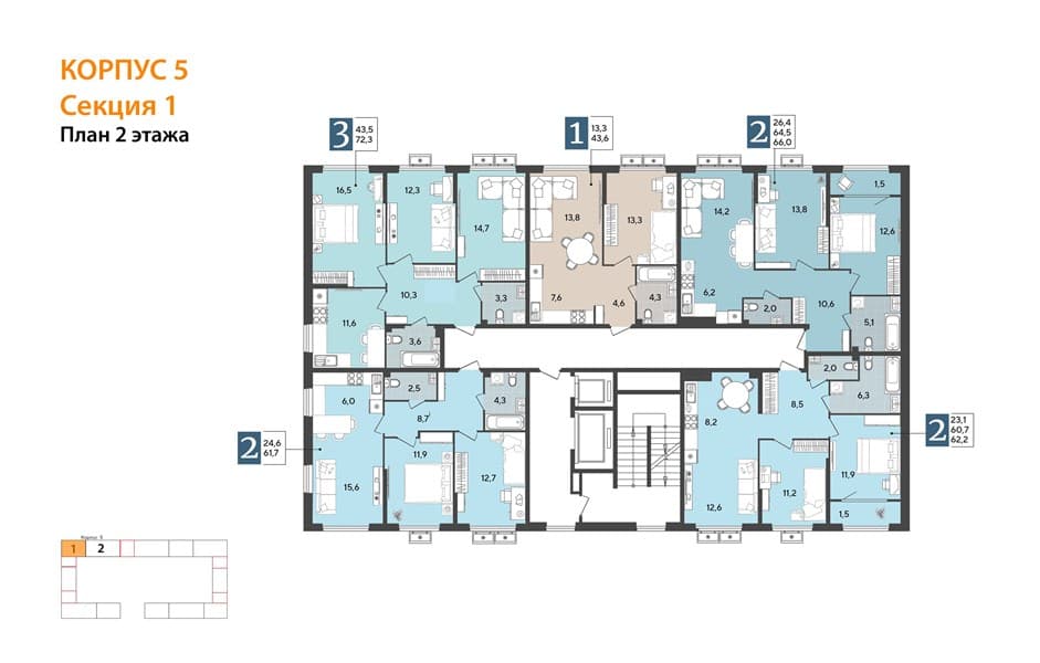 2-Bedroom Apartment in Porto-Novo, Tsemdolina, Novorossiysk, photo 3