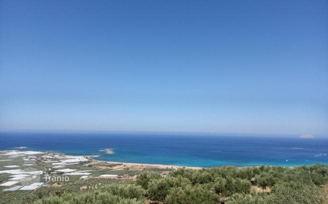 Земельный участок с видом на море в Фаласарне, Крит, Греция