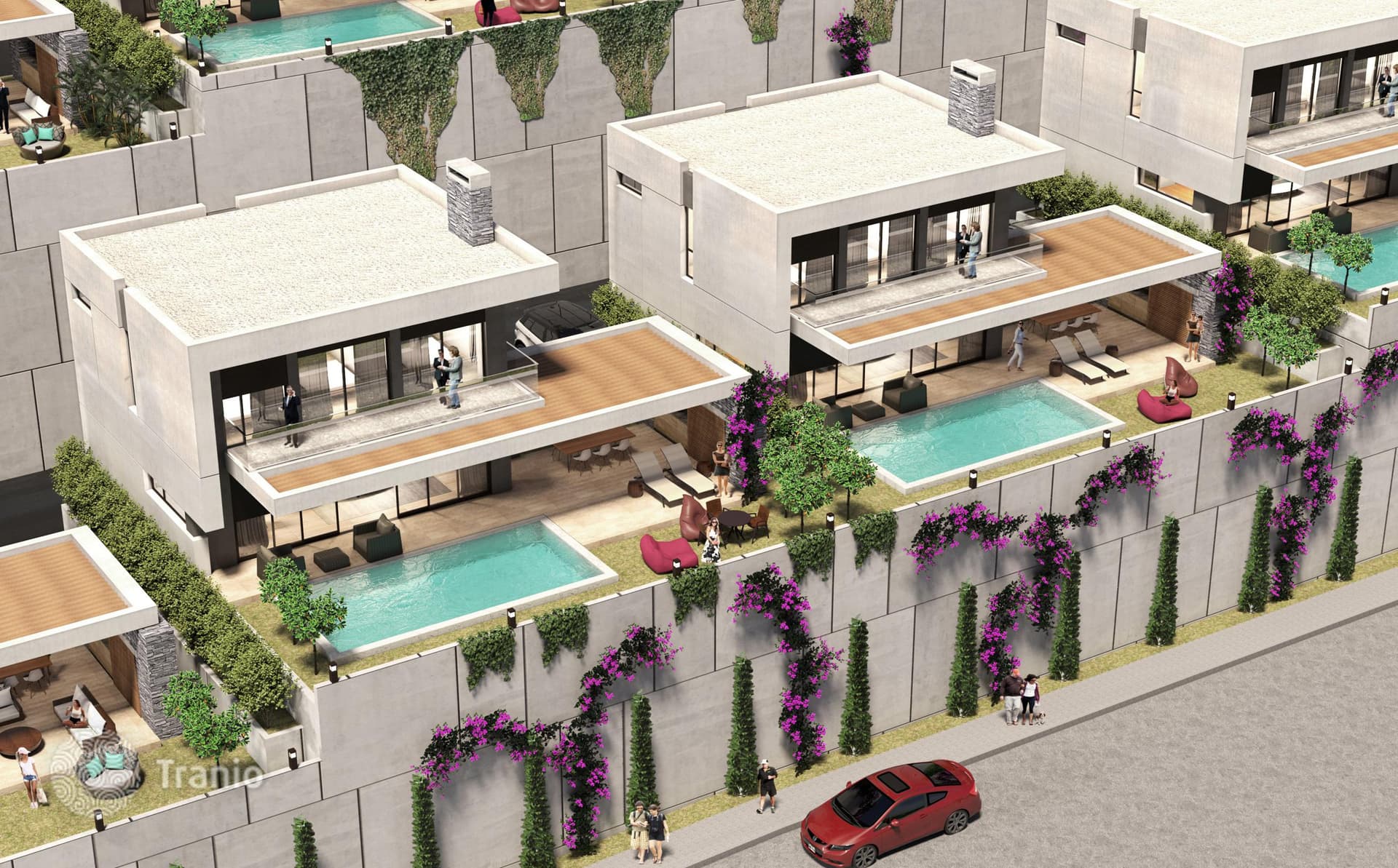 Luxury Villa in Resort with Water Park in Kargicak, Alanya