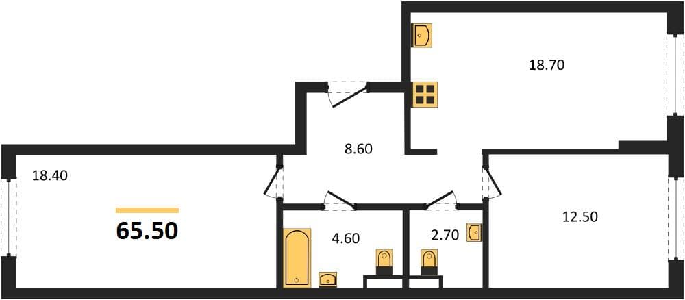 1-Bedroom Apartment with Sea View in Novorossiysk