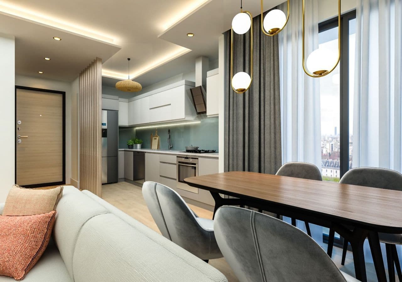 Апартаменты в Мерсине, Турция, 56 м², фото 2