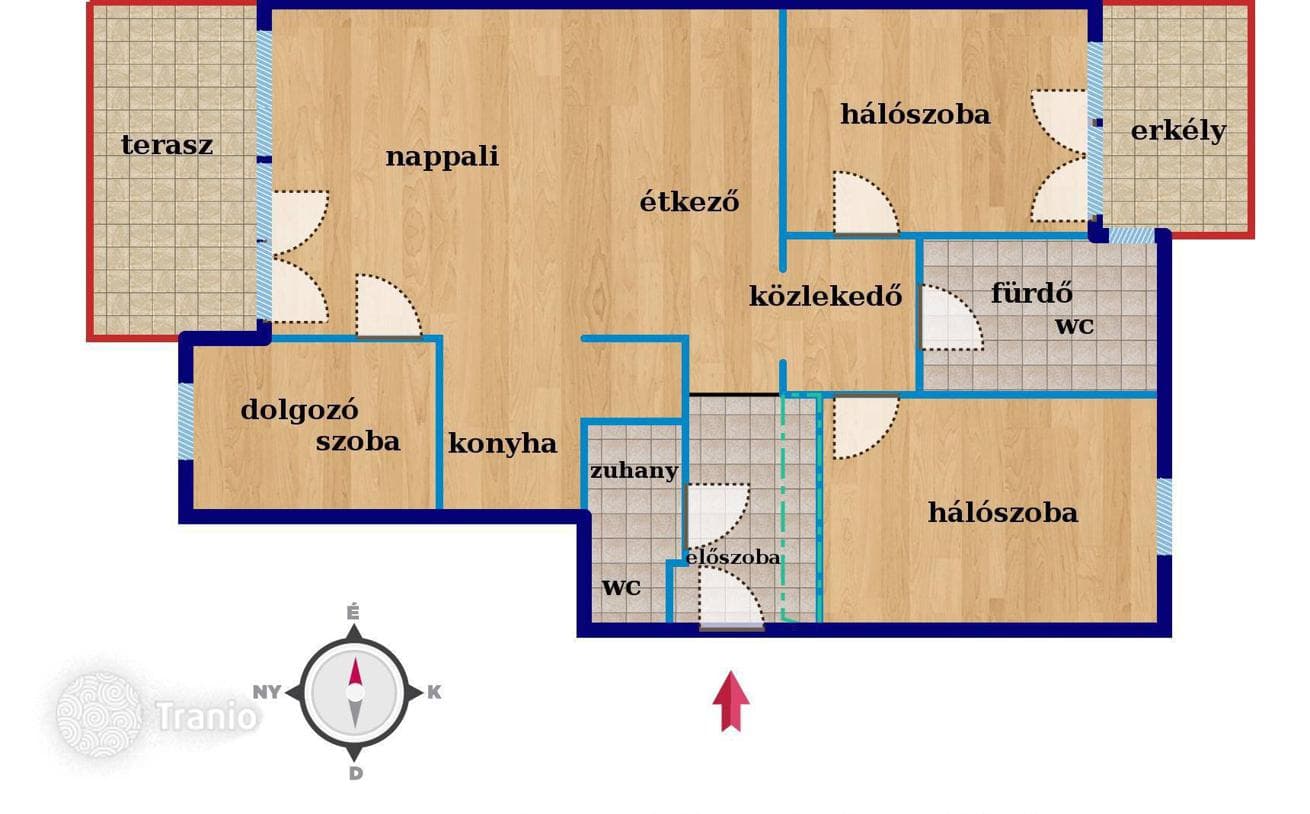4-комнатная квартира 93 м² в Районе XI (Уйбуде), Венгрия, фото 2