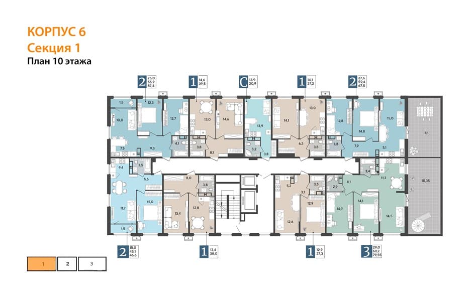2-Bedroom Apartment in Porto-Novo, Tsemdolina, Novorossiysk, photo 3