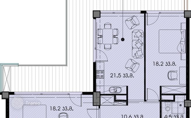 2-Bedroom Apartment with Panoramic Nature Views in Tbilisi City Center, photo 2