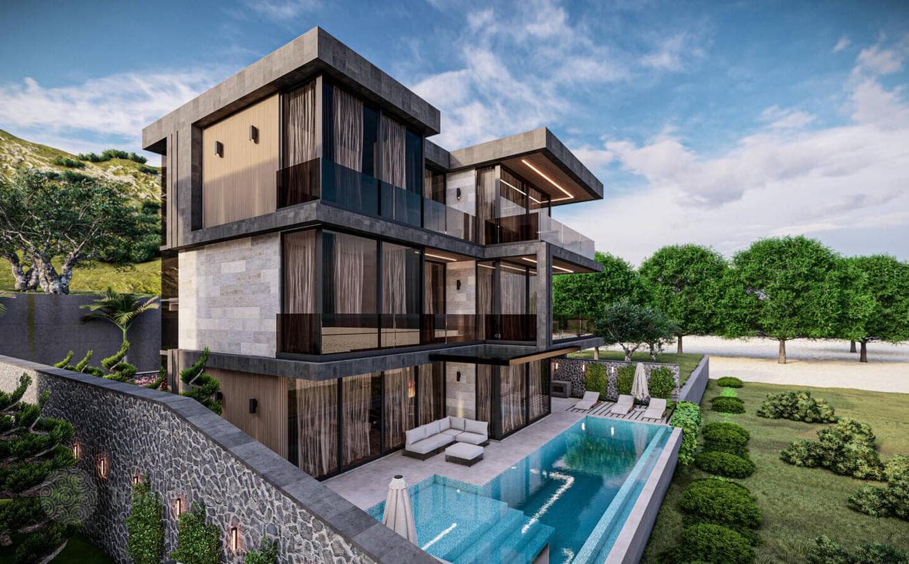 5-Bedroom (5+1) Luxury Villa with Pools and City View in Taşyaka, Fethiye, photo 3
