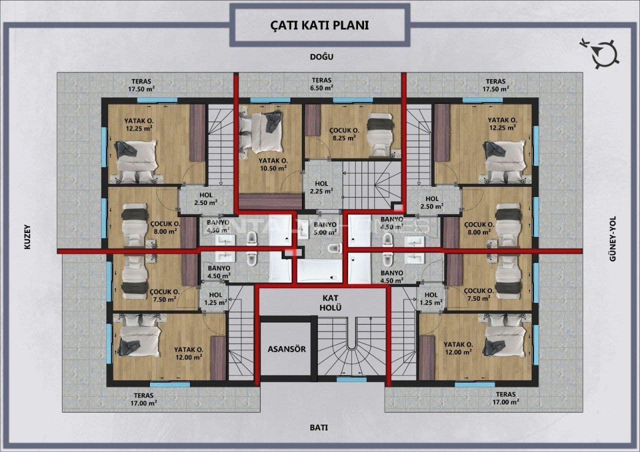Пентхаус в Анталии, Турция, 95 м², фото 4