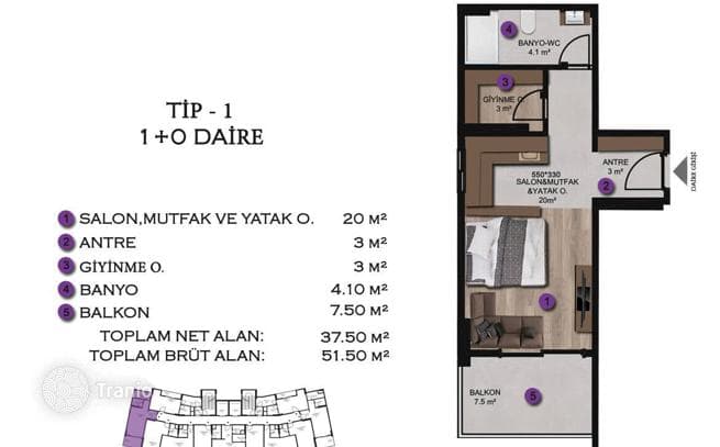 Apartments in Mersin, photo 3
