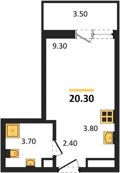 Studio Apartment in Lestoriya, Sochi