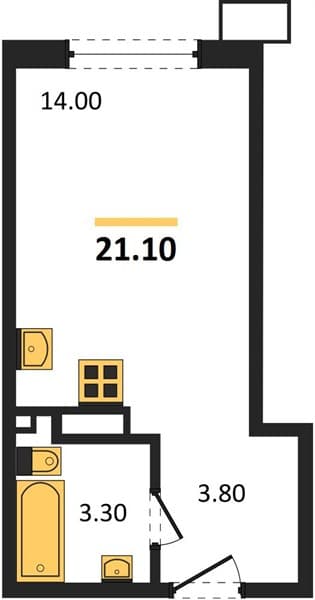 Studio Apartment in Porto Novo, Tsemdolina, Novorossiysk