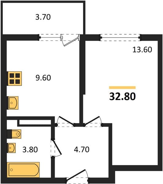 Studio Apartment in Lestoriya, Sochi