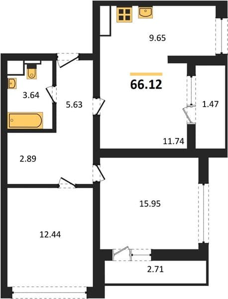 2-Bedroom Apartment in Kislorod, Sochi