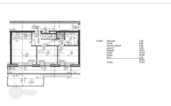 3-комнатная квартира 76 м² в Районе XIII, Венгрия, фото 2