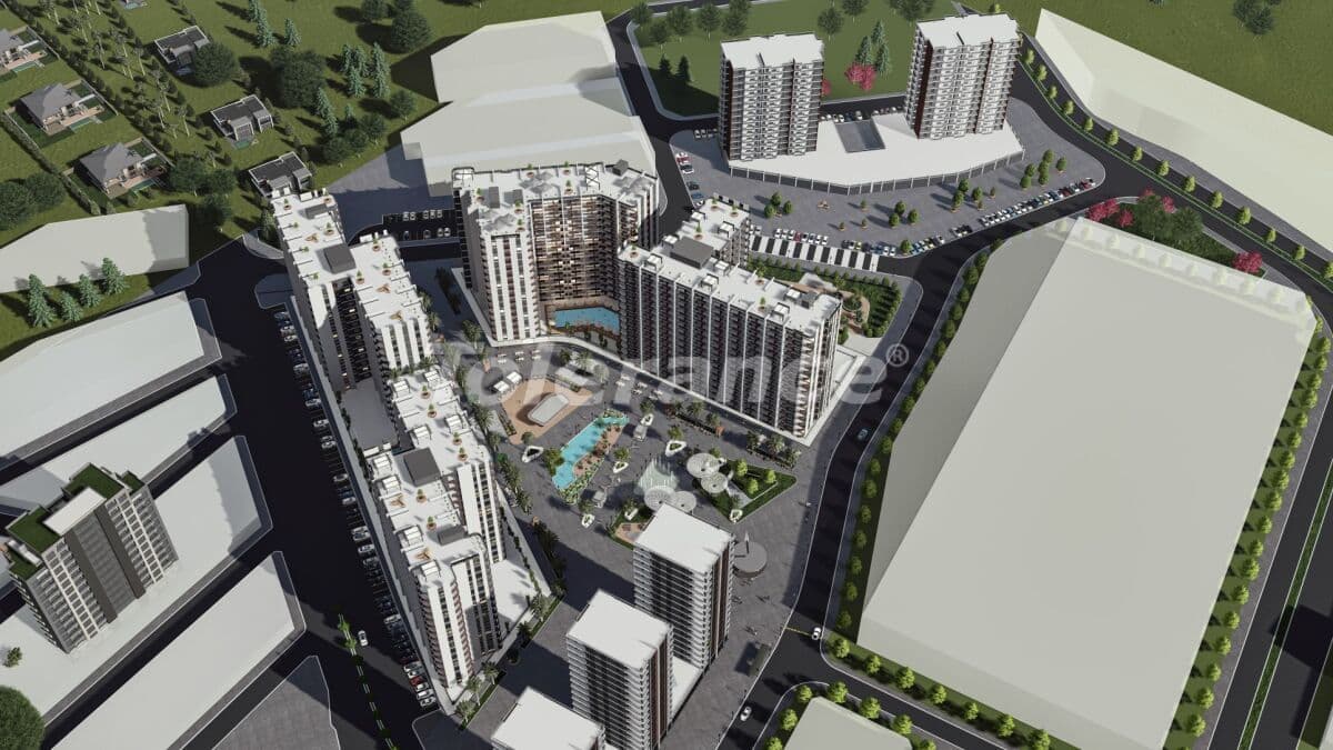 Апартаменты в Мерсине, Турция, 60 м², фото 2