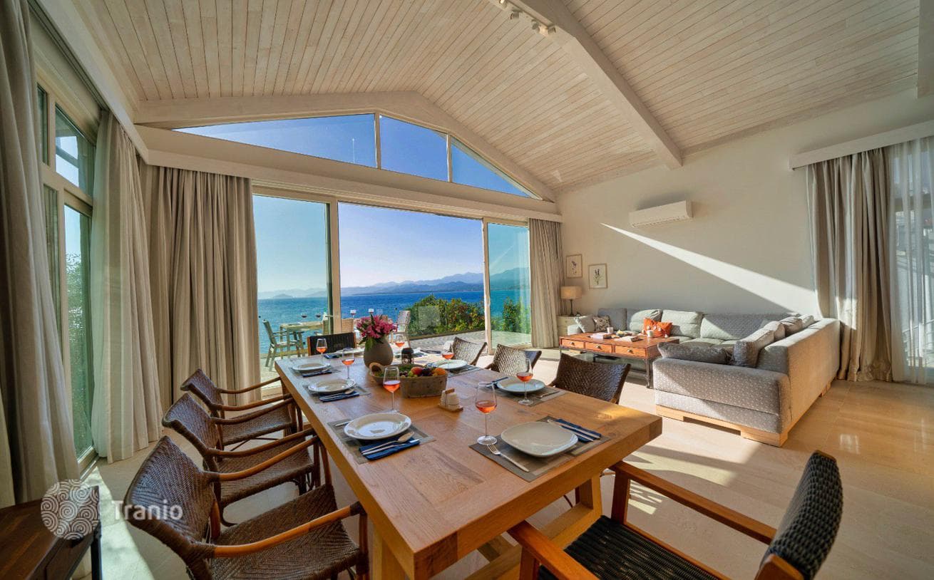 Furnished Luxury Waterfront Villa with Private Dock and Pool in Fethiye