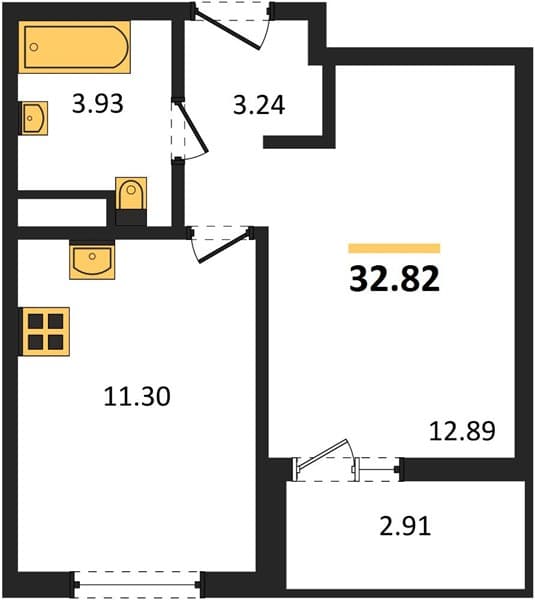 1-Bedroom Apartment in Botanica Hills, Nebug