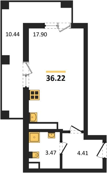 Studio Apartment in Marine Garden Sochi 4* Hotels and Resort, Sochi