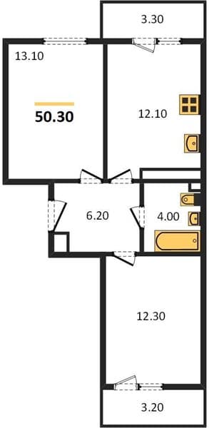 1-Bedroom Apartment in Clouds-2 Complex, Novorossiysk