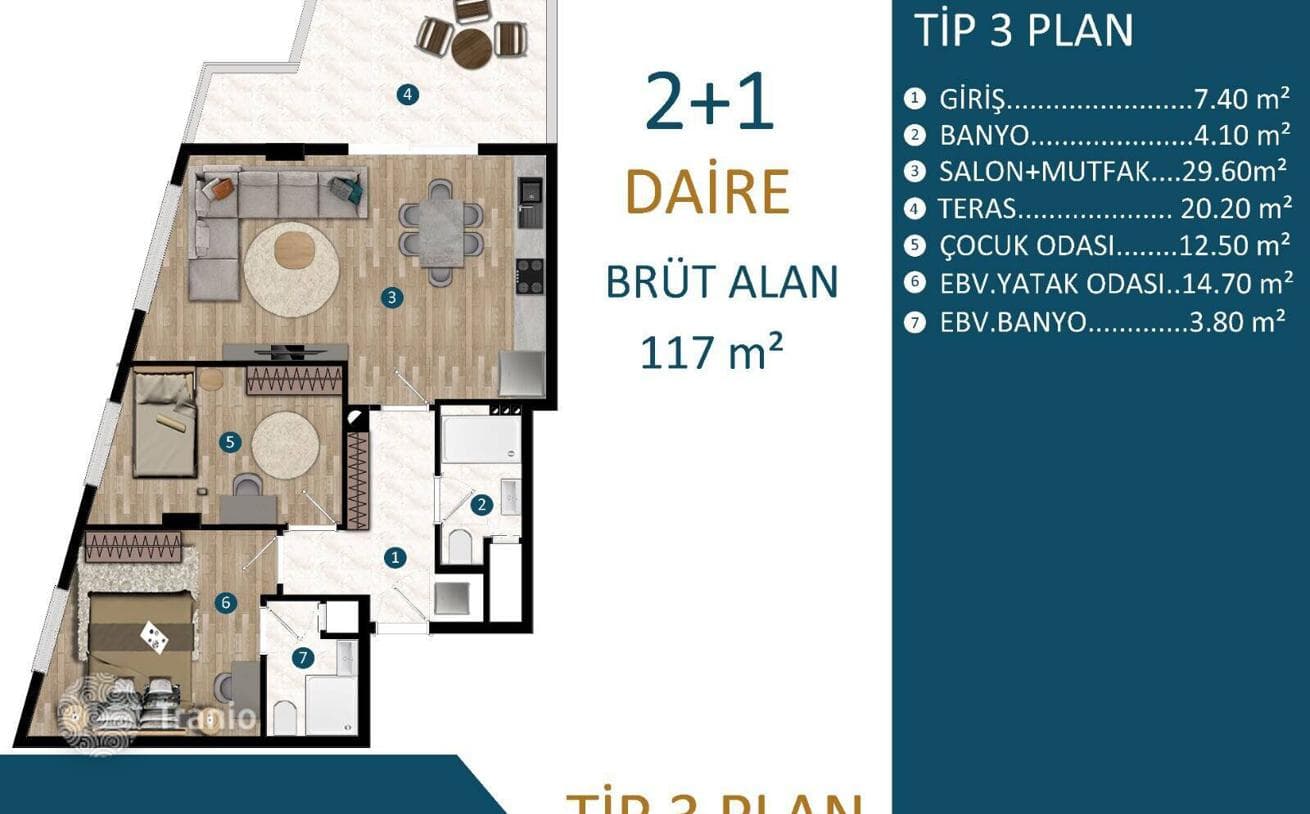 1–3-Bedroom Apartments with Modern Design in Kepez, Antalya, photo 2