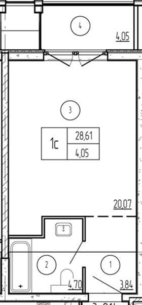 Studio Apartment in Luchi Complex, Anapa