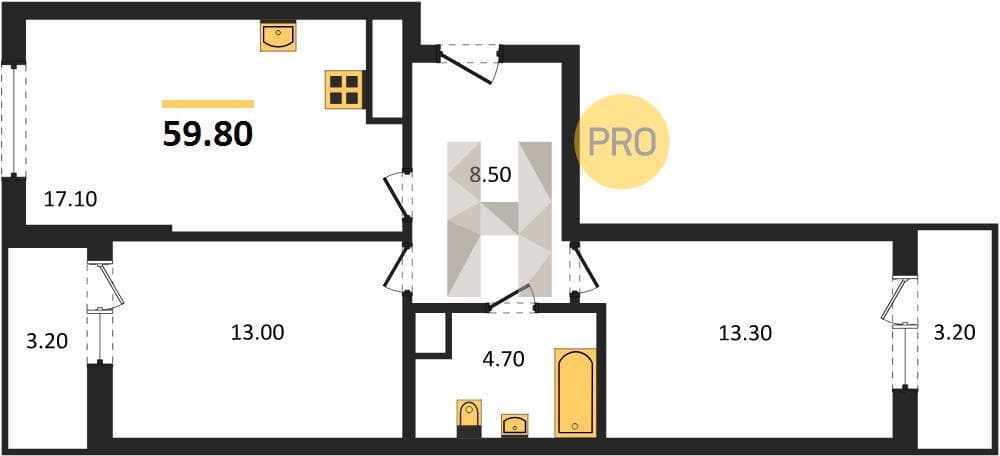 2-Bedroom Apartment with Sea Access in Novorossiysk