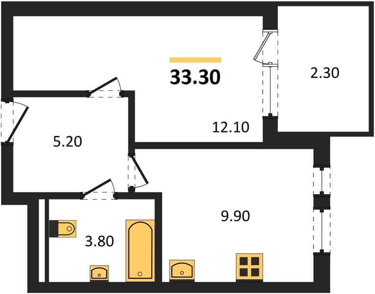 Studio Apartment in Barsa, Novorossiysk