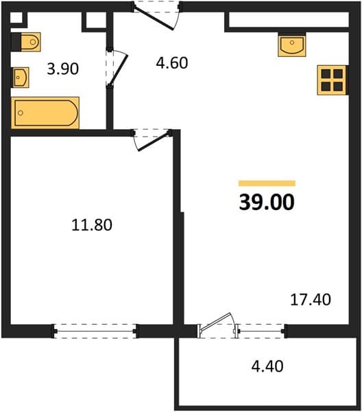 1-Bedroom Apartment in Lestoriya, Kudepta, Sochi