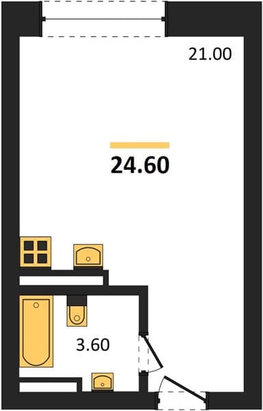 Studio Apartment in Neskuchny Sad, Sochi
