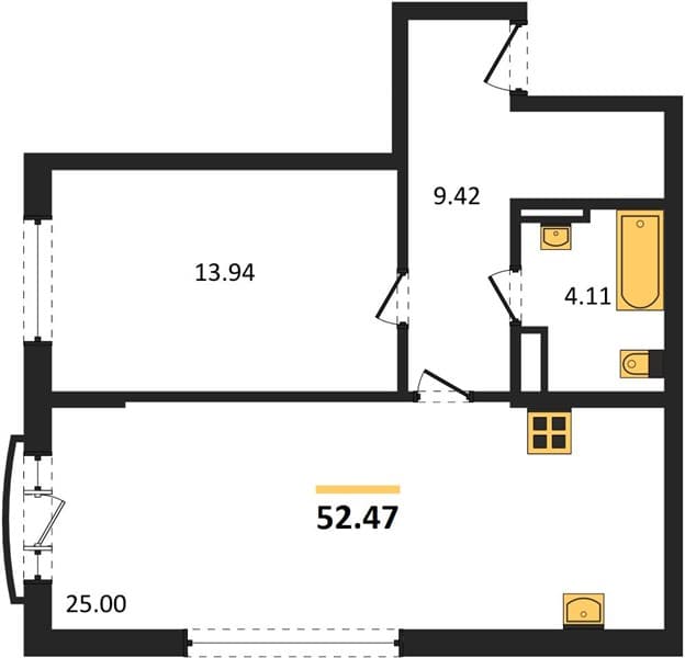 1-Bedroom Apartment in Svetsky Les, Sochi