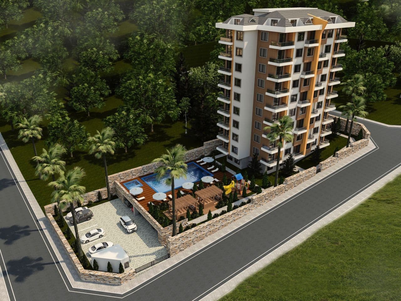 Апартаменты в Алании, Турция, 52 м², фото 3