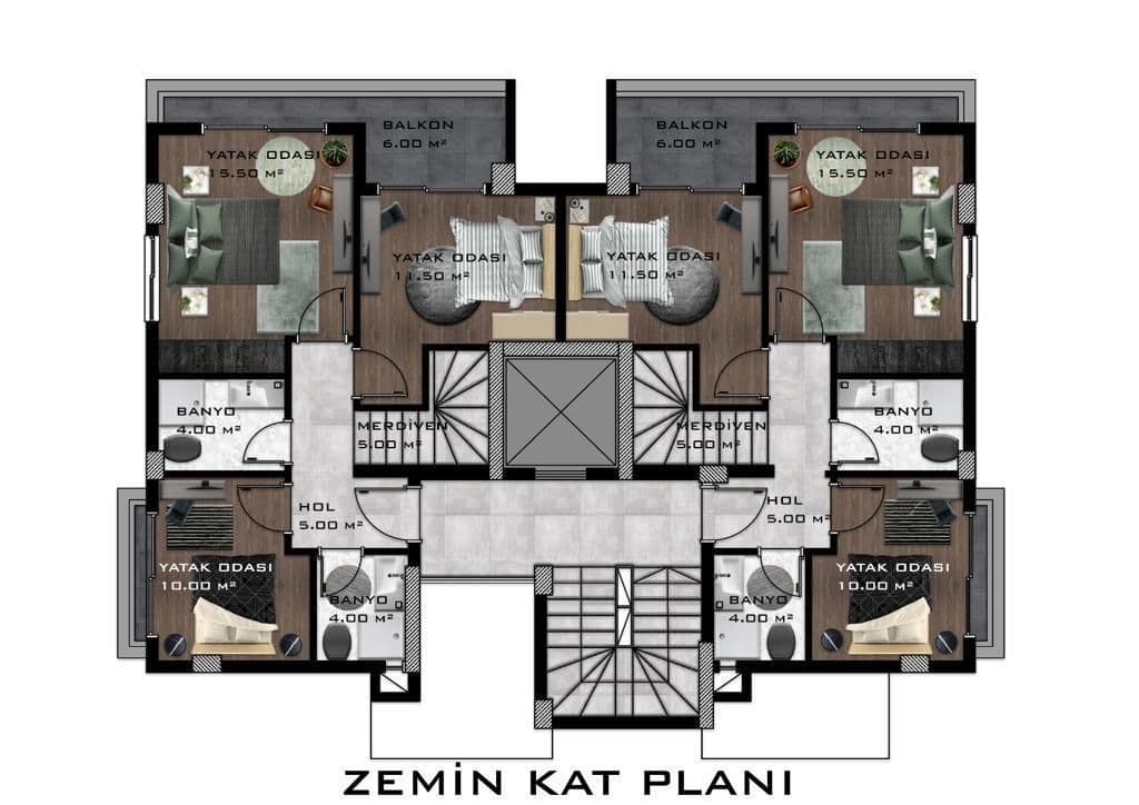 Квартира в Авсалларе, Турция, 85 м², фото 4