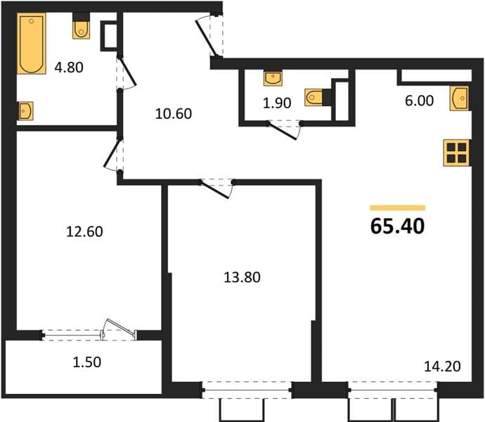 2-Bedroom Apartment in Porto-Novo, Tsemdolina