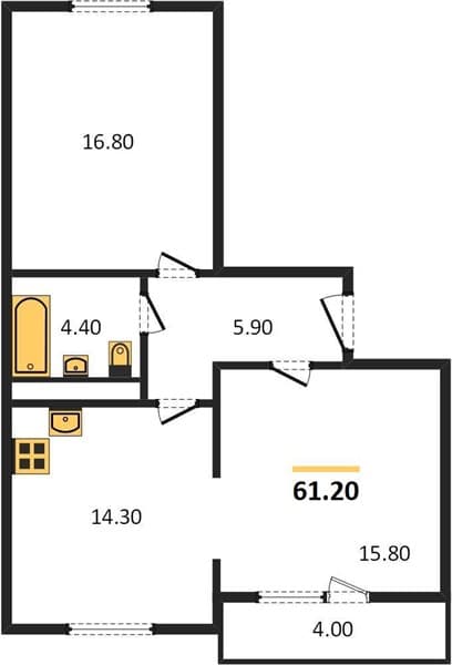 2-Bedroom Apartment in Mountain Quarter, Sochi