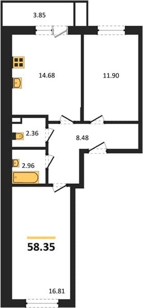 1-Bedroom Apartment in Sady u Morya, Temryuk