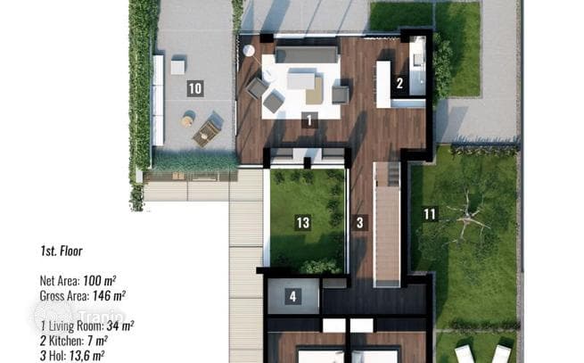 3-Bedroom Beachfront Villa in Kargicak, Alanya, photo 5