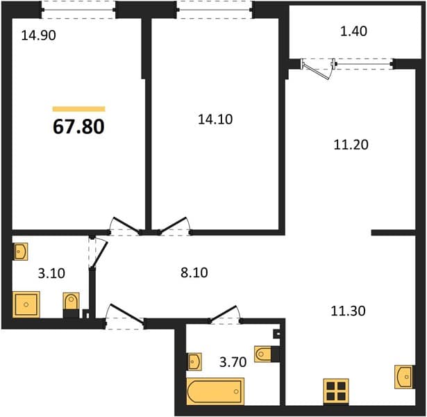 2-Bedroom Apartment in Porto-Novo, Tsemdolina